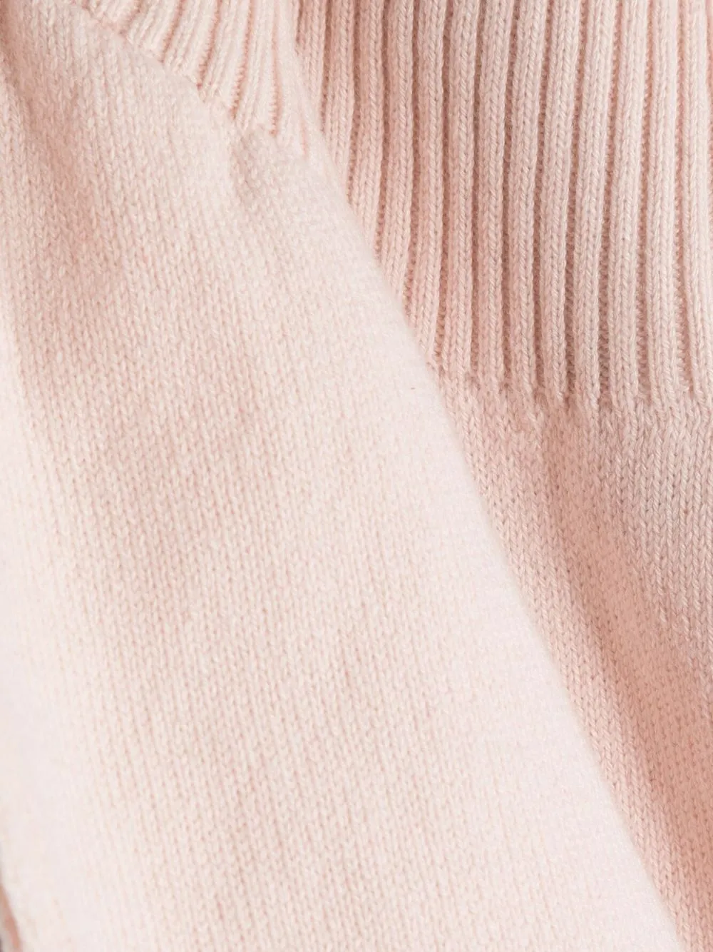 Shop Barrie Roll Neck Cashmere Collar In Pink