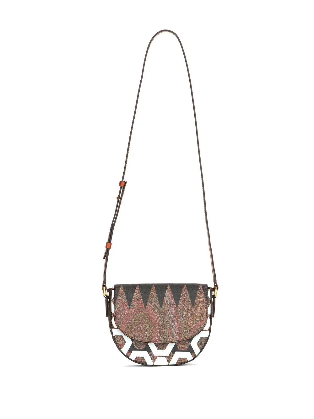 

ETRO bolsa crossbody con estampado de cachemira - Marrón