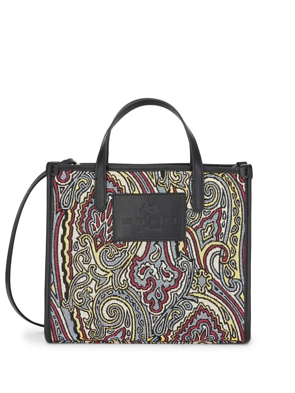 

ETRO tote con estampado de cachemira - Negro