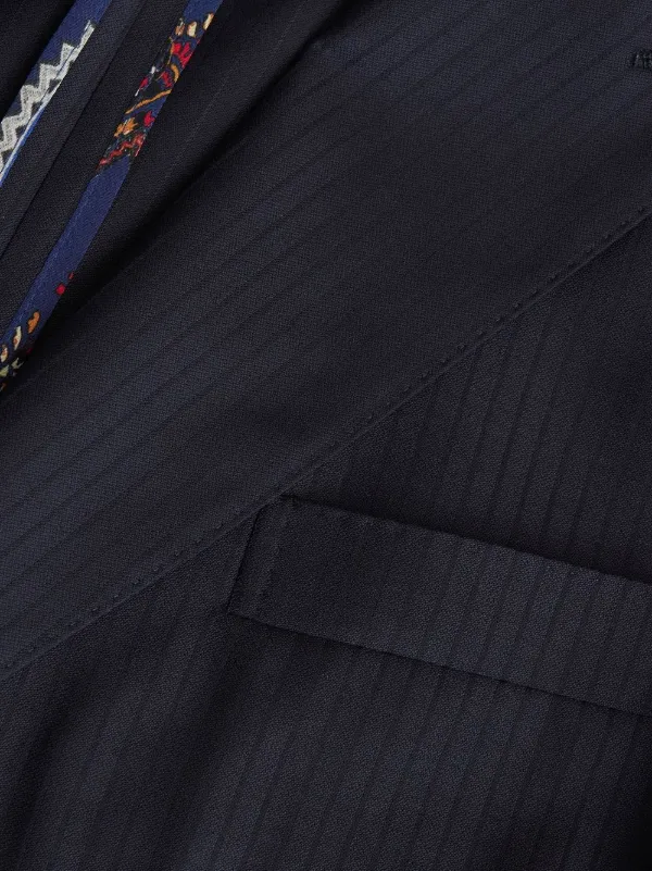 ETRO ストライプ ダブルジャケット | ブラック | FARFETCH JP