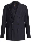 ETRO pinstripe-pattern double-breasted blazer - Black
