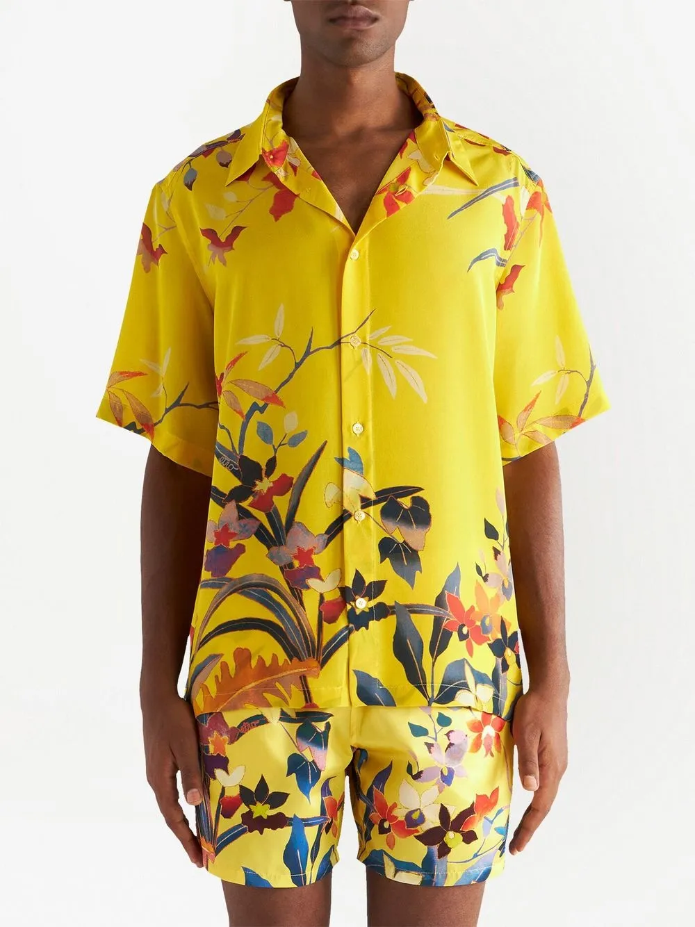 ETRO Overhemd met bloemenprint - Geel
