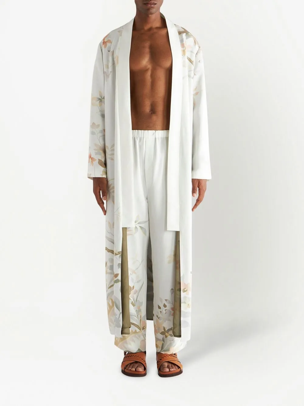 ETRO Broek met bloemenprint - Wit