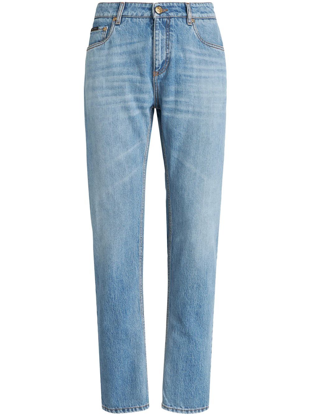 ETRO Embroidered straight-leg Jeans - Farfetch