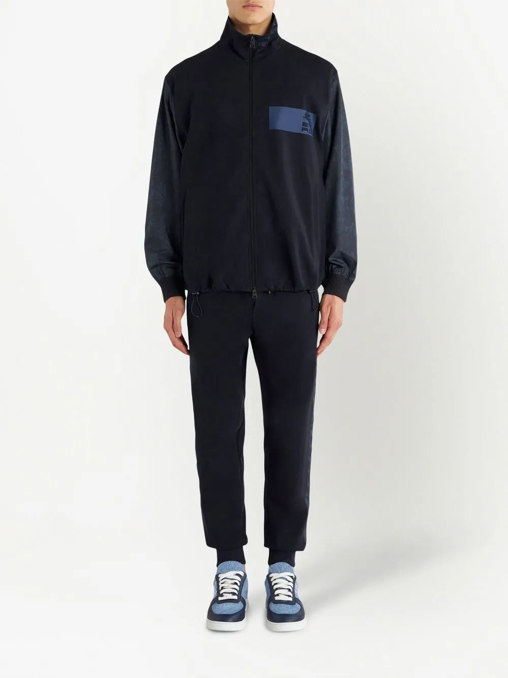 ETRO Jack met logoprint - Blauw