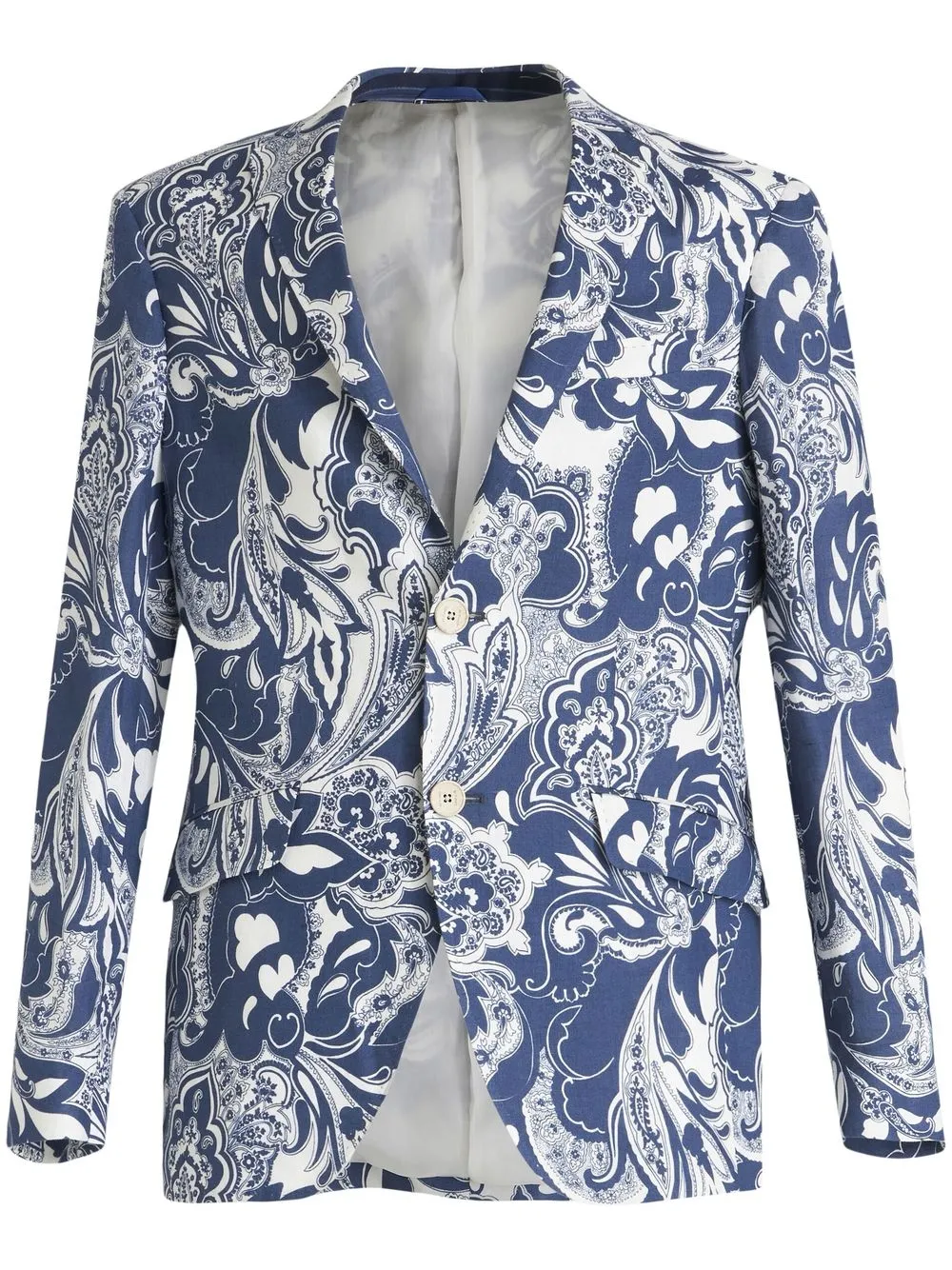 

ETRO tailored paisley pattern blazer - Blue