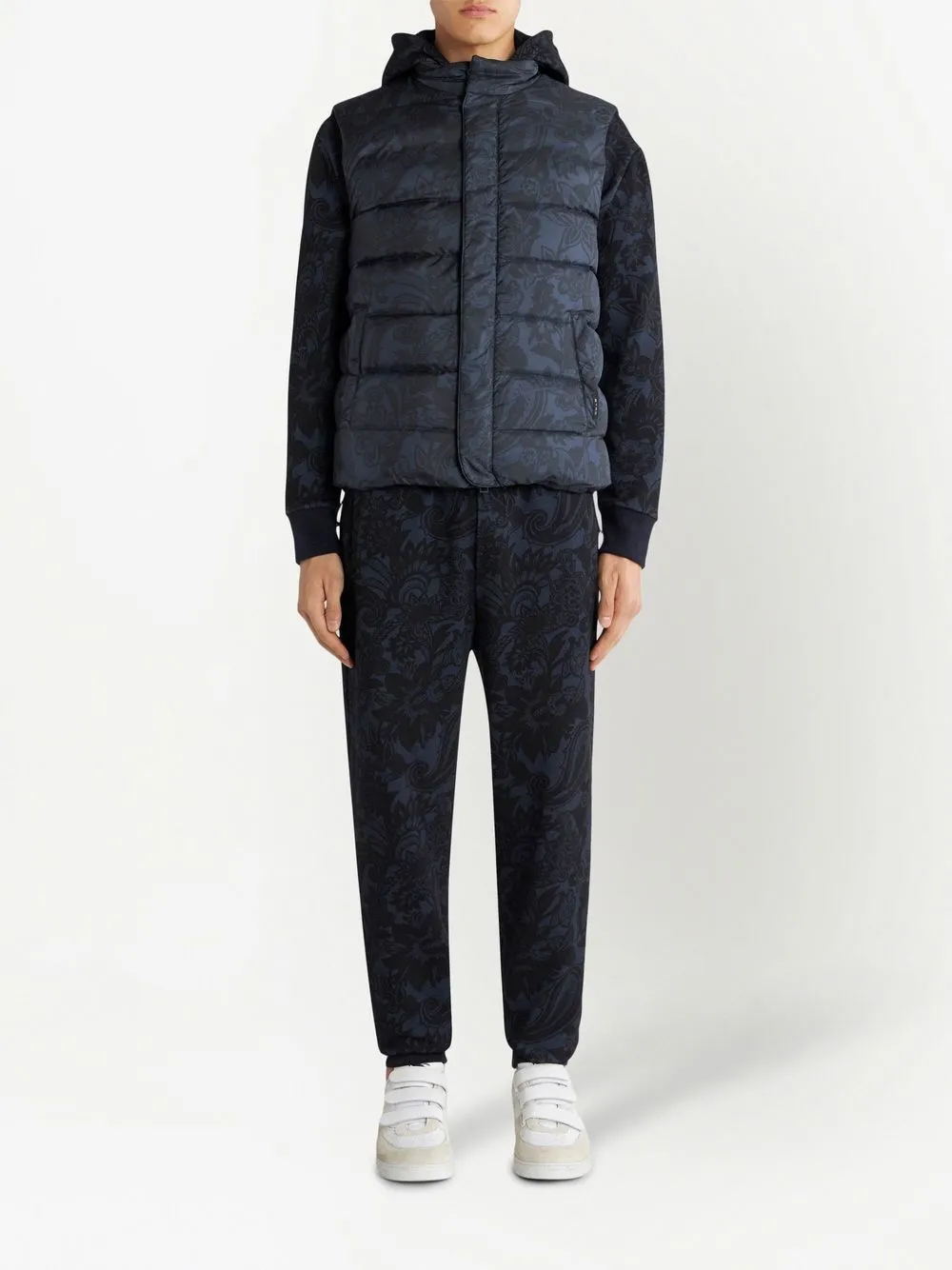 ETRO Bodywarmer met trechterhals - Blauw