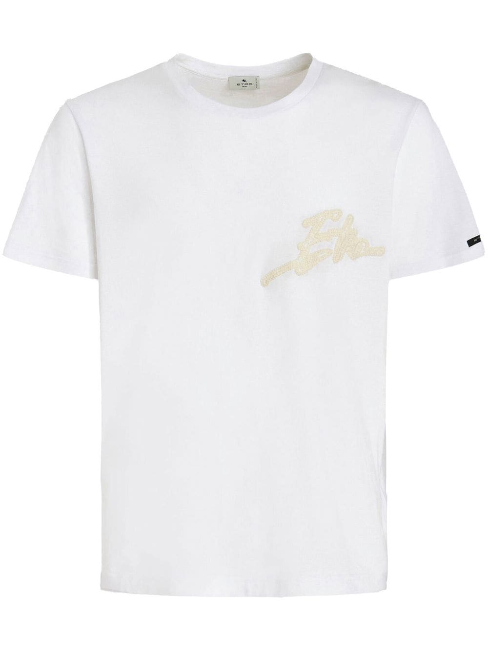 Etro Pegaso-patch Short-sleeved T-shirt In White