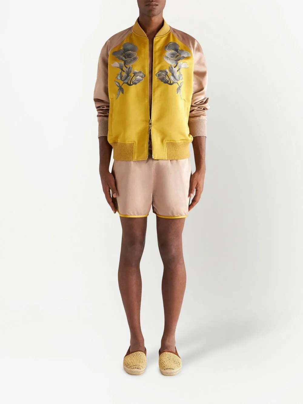ETRO drawstring-waist silk shorts - Bruin