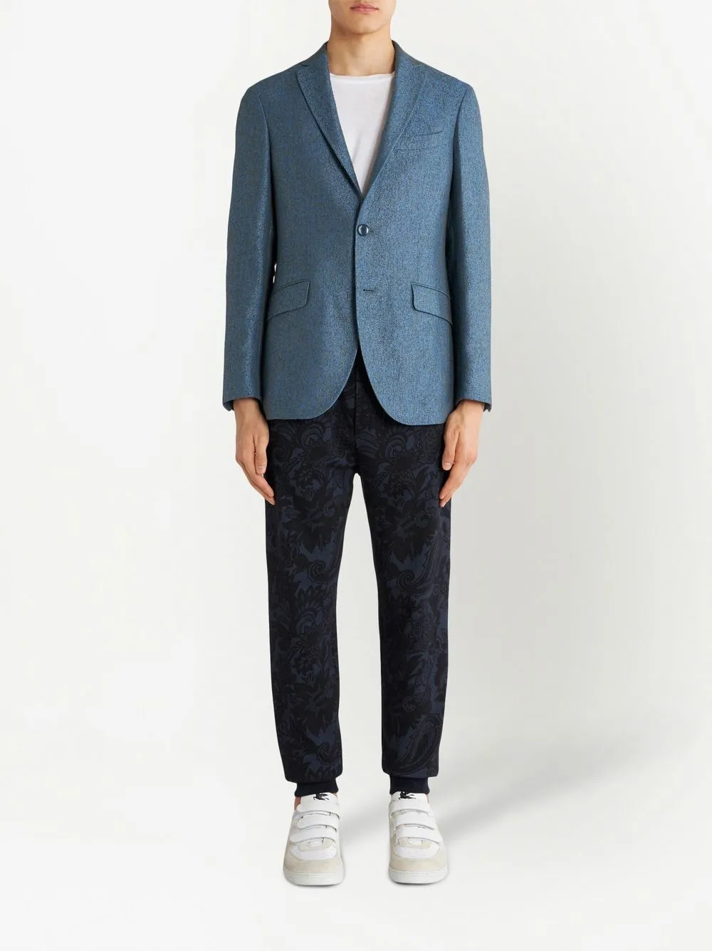 ETRO Blazer met enkele rij knopen - Blauw