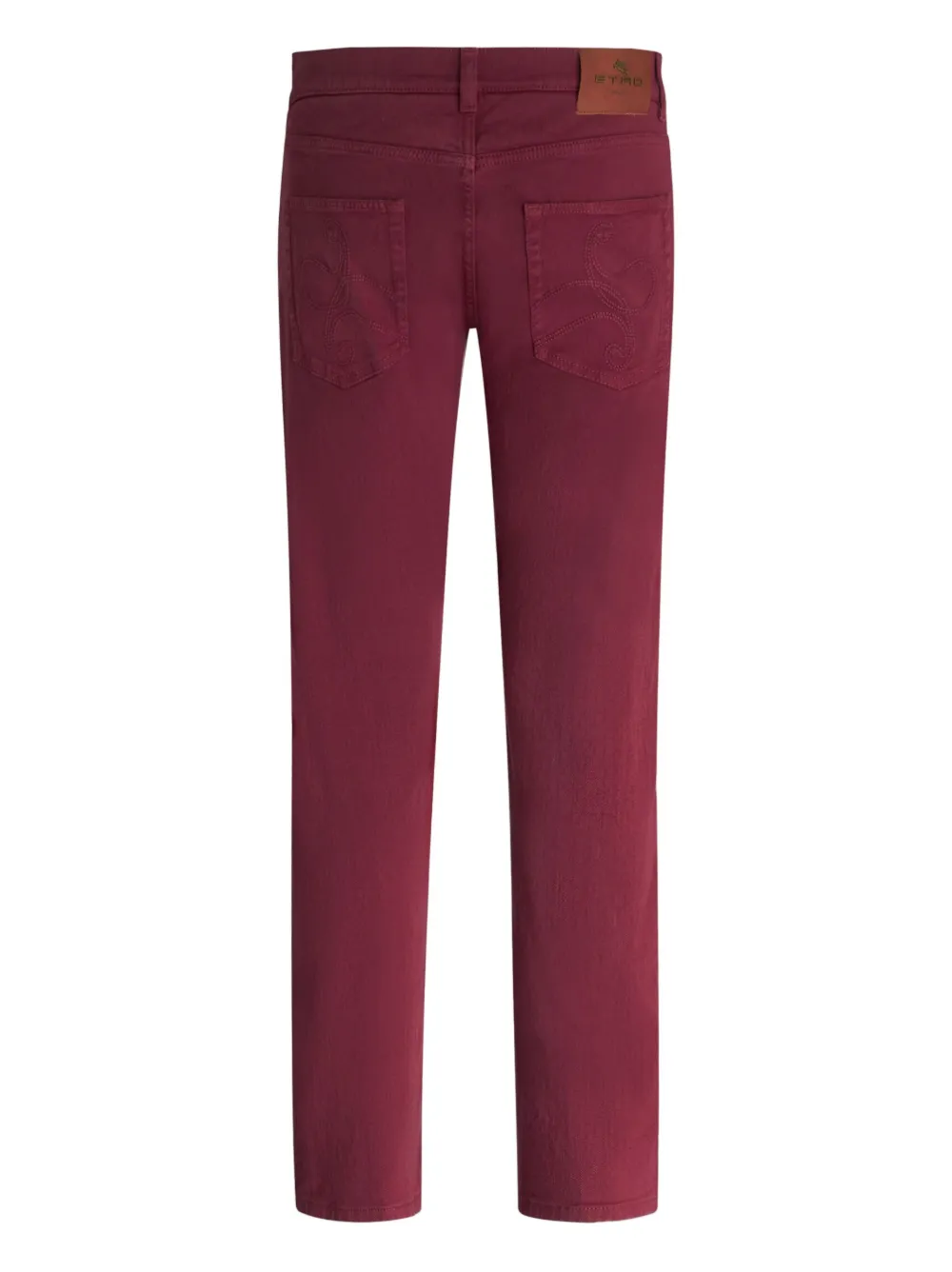 ETRO Jeans met borduurwerk - Rood