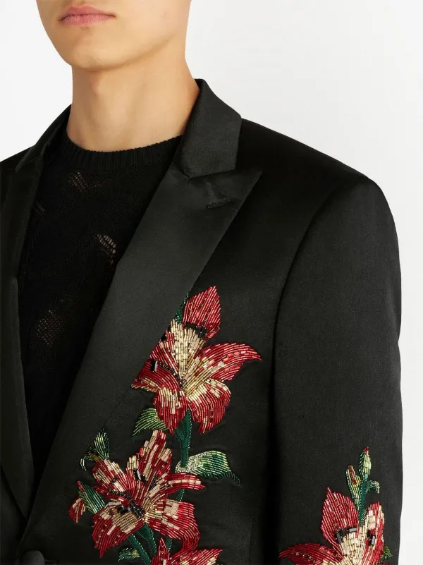 Embroidered suit jacket mens 2025