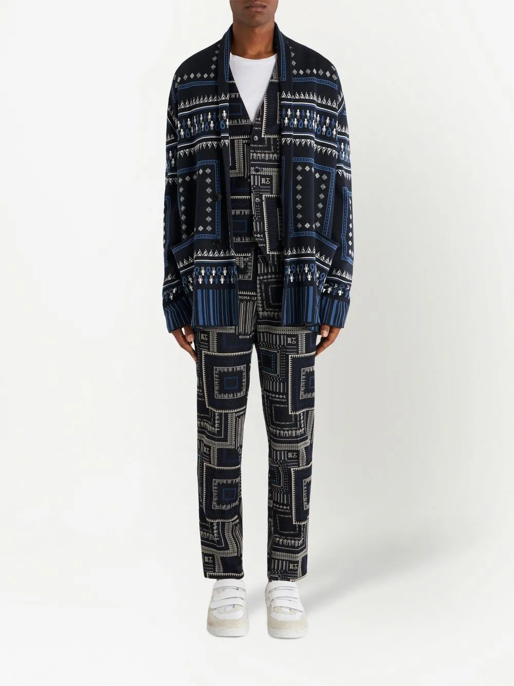 ETRO Gilet met grafische print - Zwart