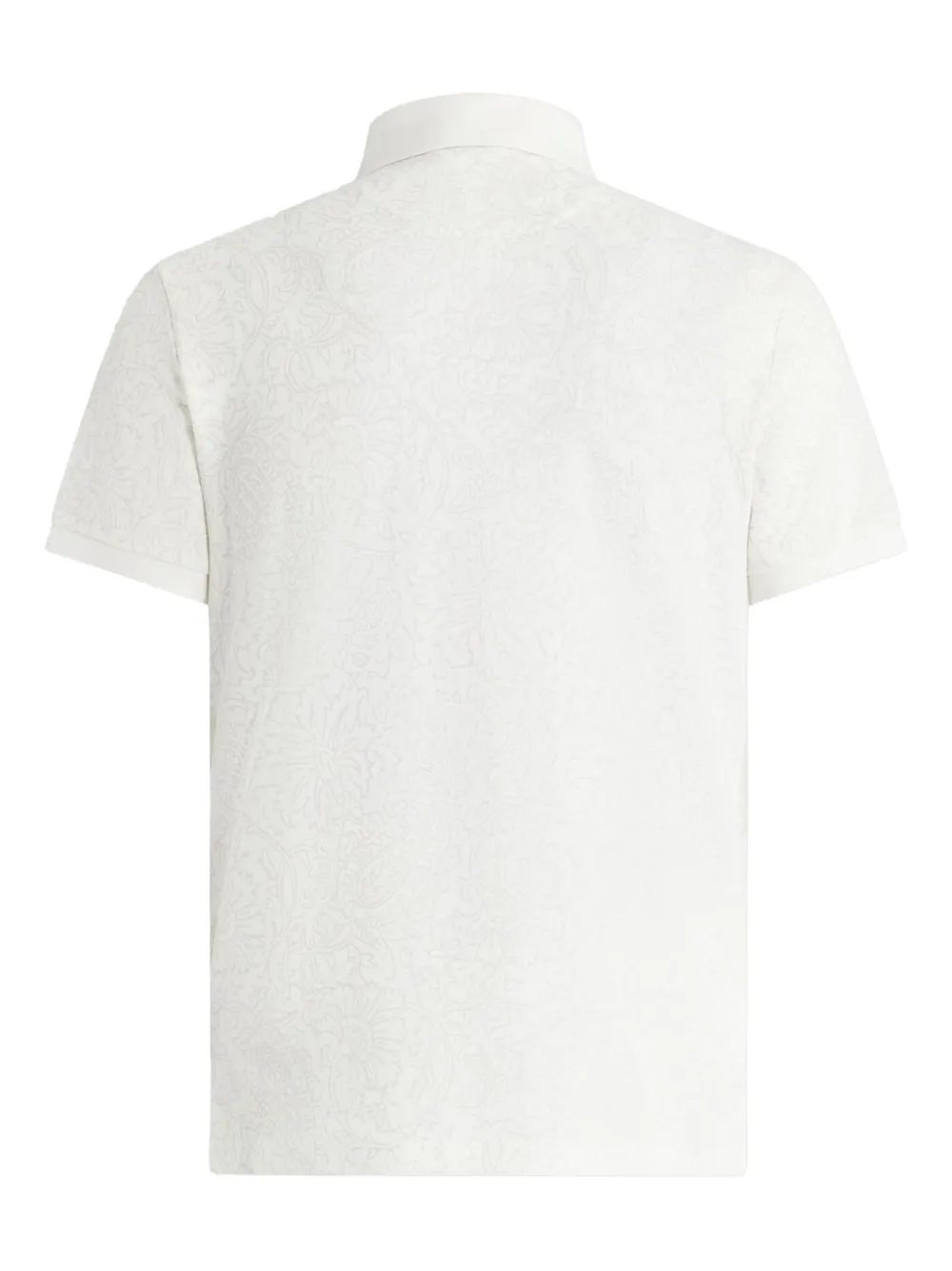 ETRO Poloshirt met bloemenjacquard - Wit