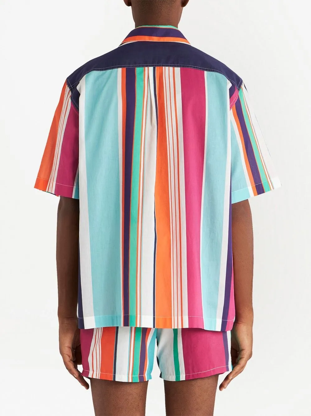 Etro Vertical-stripe Shirt In Blue