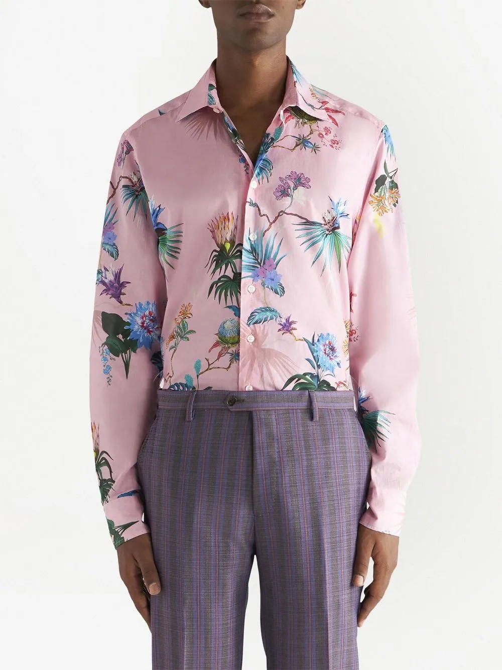 ETRO Overhemd met bloemenprint - Roze