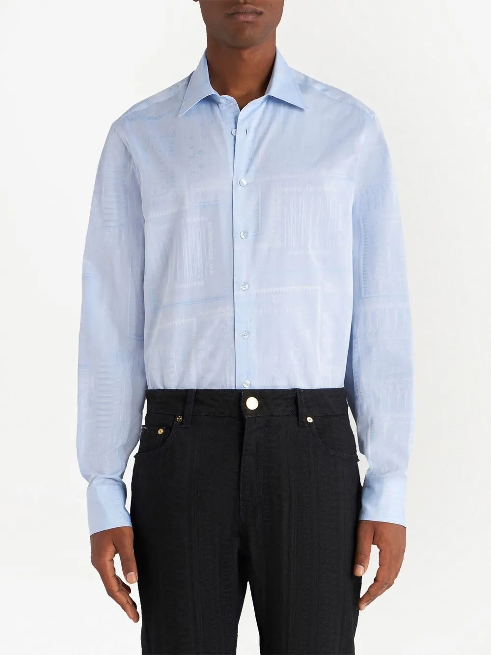ETRO T-shirt met print - Blauw