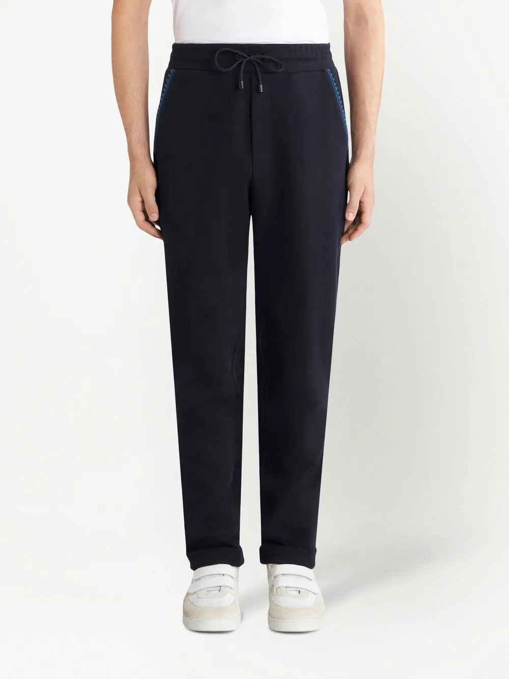  Etro Jogginghose Mit Zickzackstreifen   Blau 