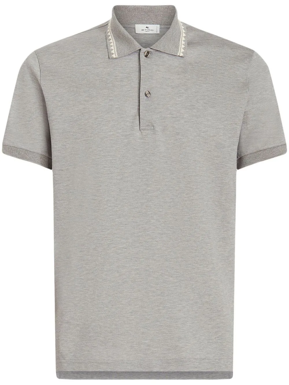 

ETRO playera tipo polo manga corta - Gris