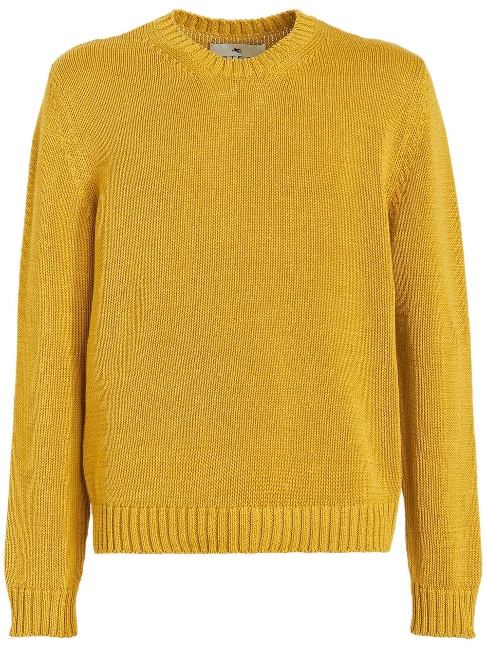 

ETRO stud-detail cotton jumper - Yellow