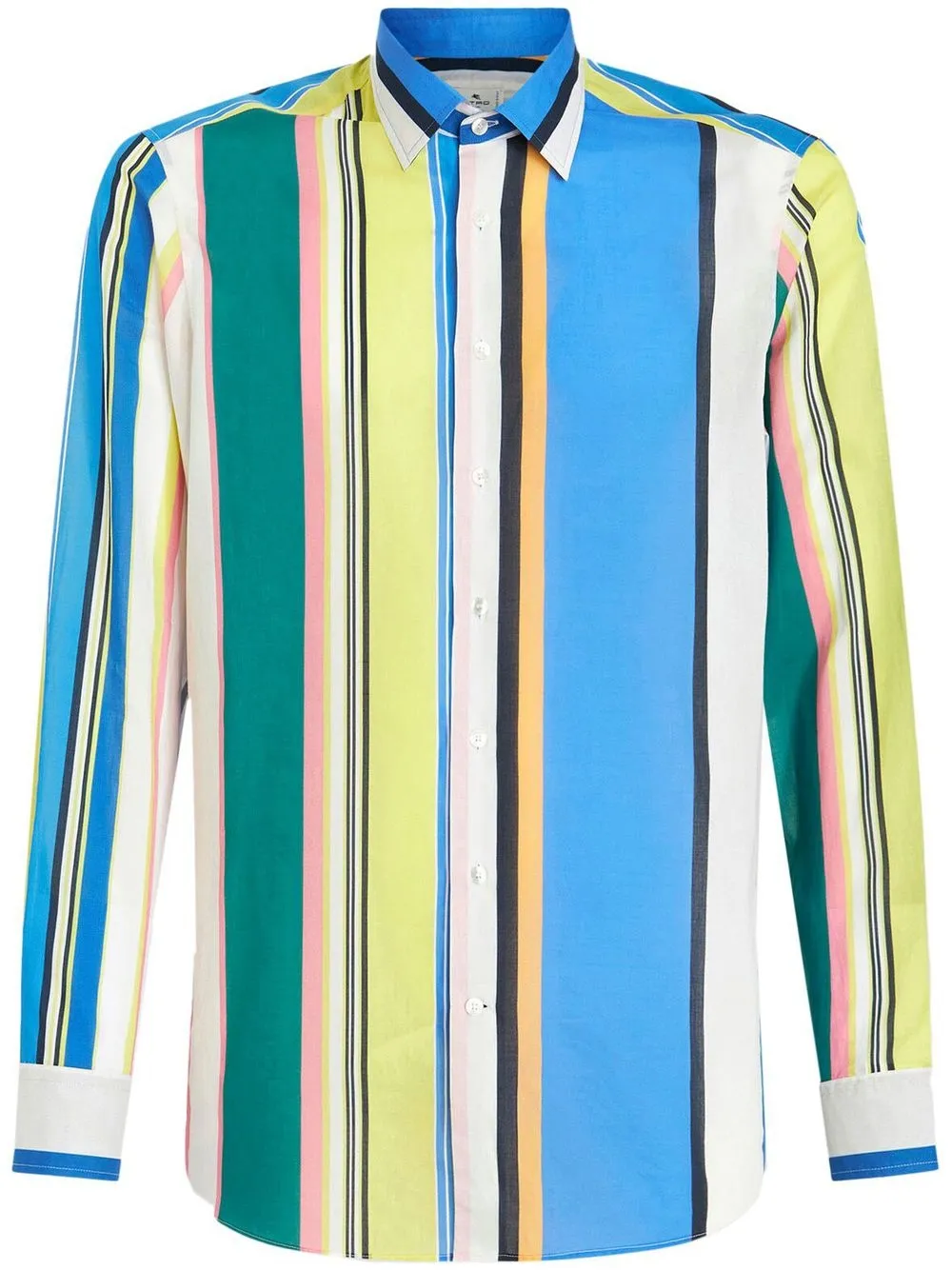 Etro Stripe-print Cotton Shirt In White