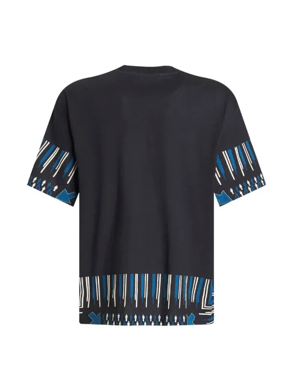 ETRO - ETRO Tシャツ ETRO abstract-print Cotton T-Shirt | Blue | FARFETCH