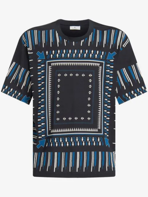 ETRO abstract-print cotton T-Shirt