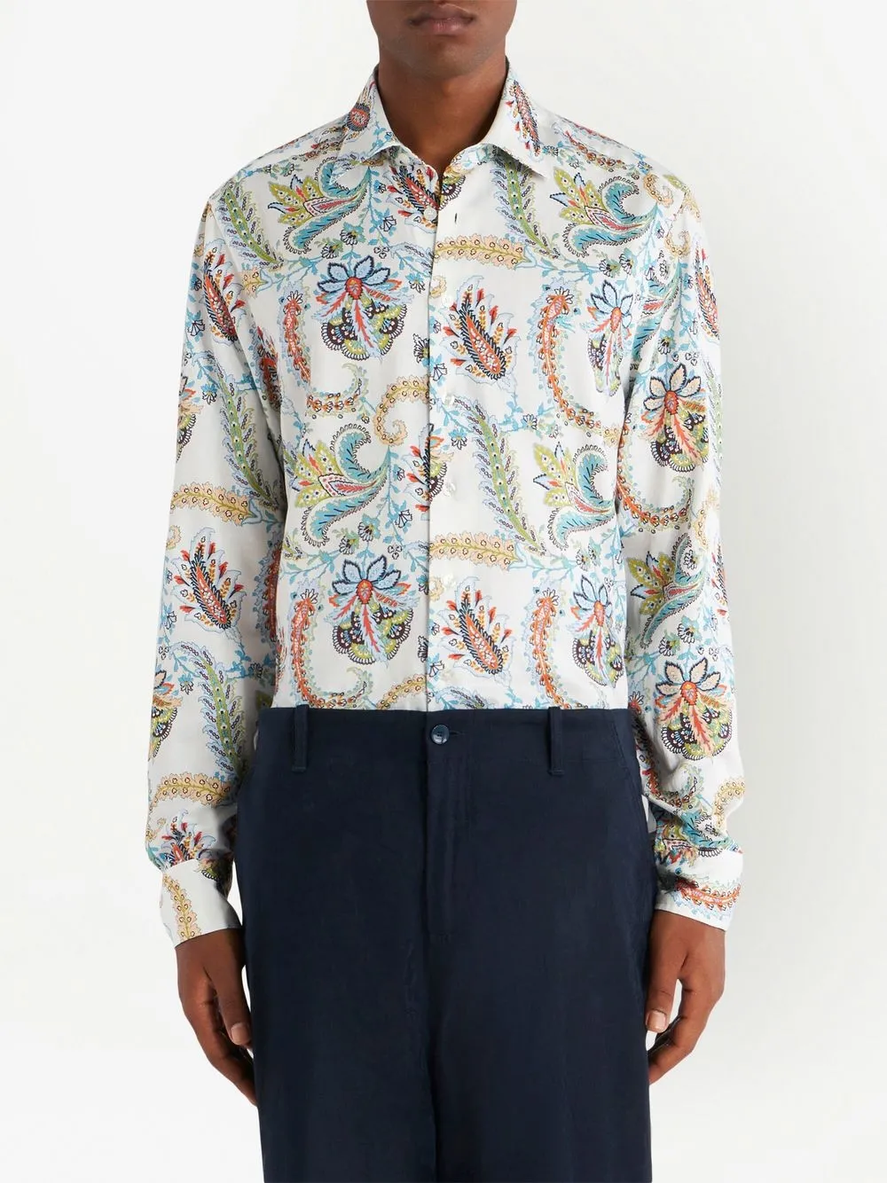 ETRO Overhemd met paisley-print - Wit
