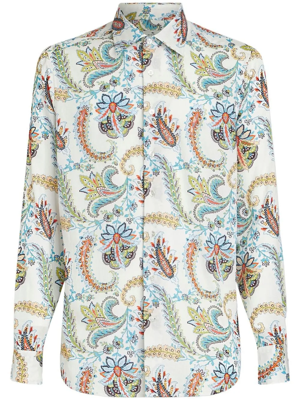 

ETRO camisa con estampado de cachemira - Blanco