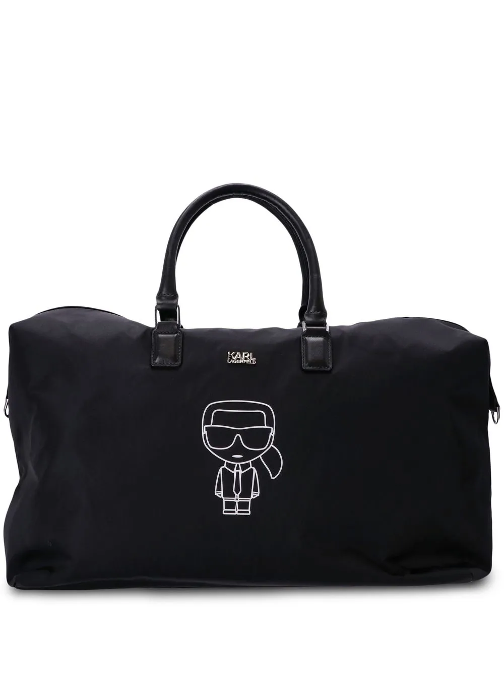 

Karl Lagerfeld Iconic logo-print holdall - Black