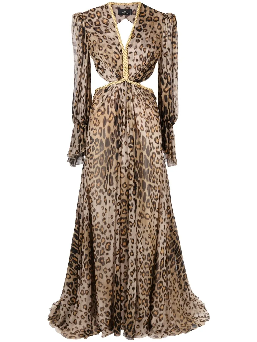 

ETRO leopard-print maxi dress - Neutrals