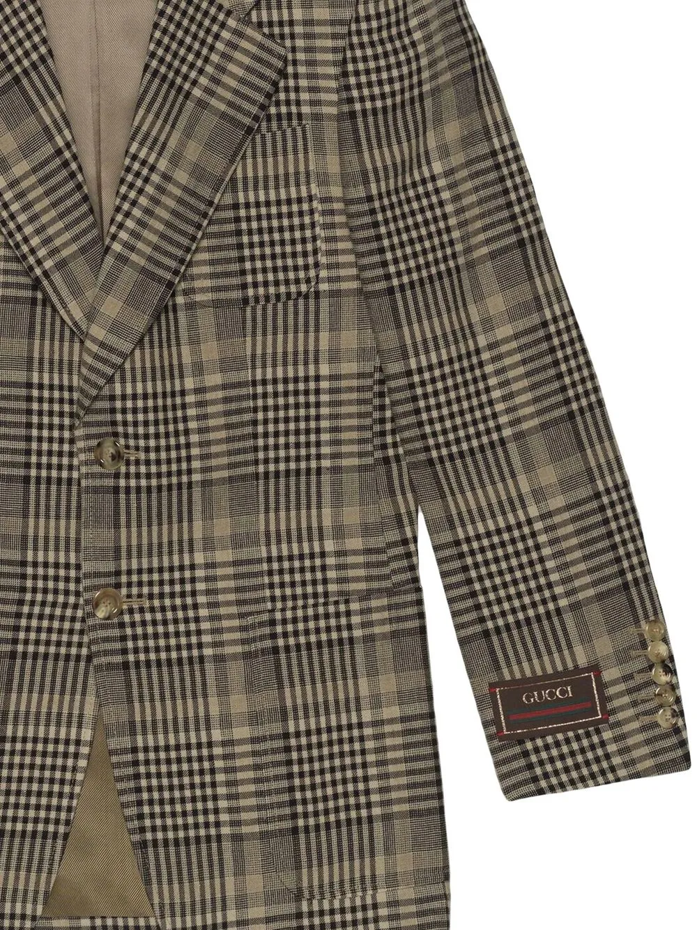 Gucci Blazer met enkele rij knopen - Bruin