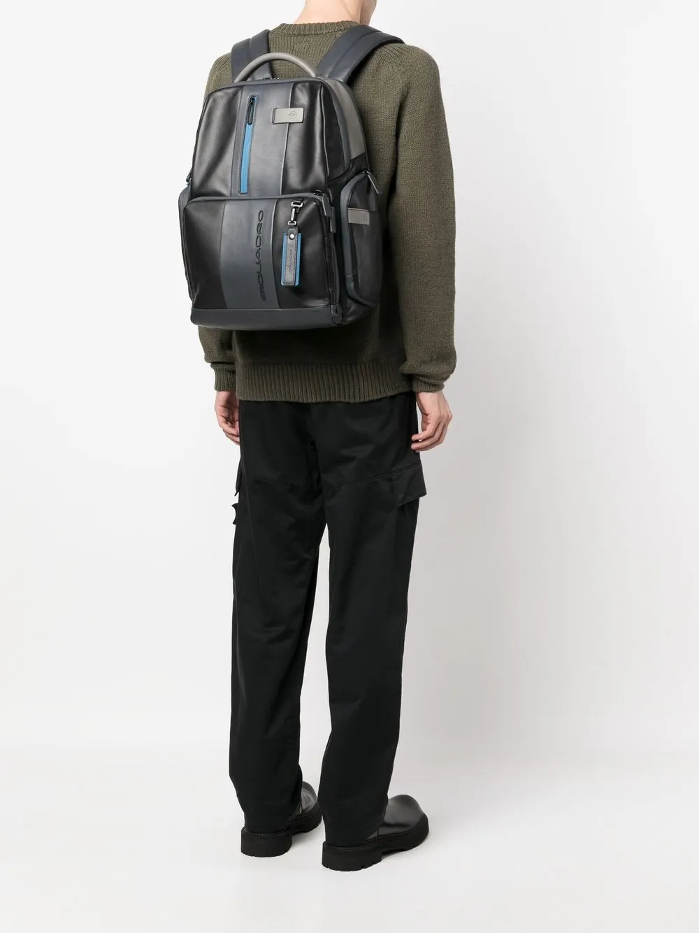 PIQUADRO mochila con logo en relieve | Hombre | Image 2