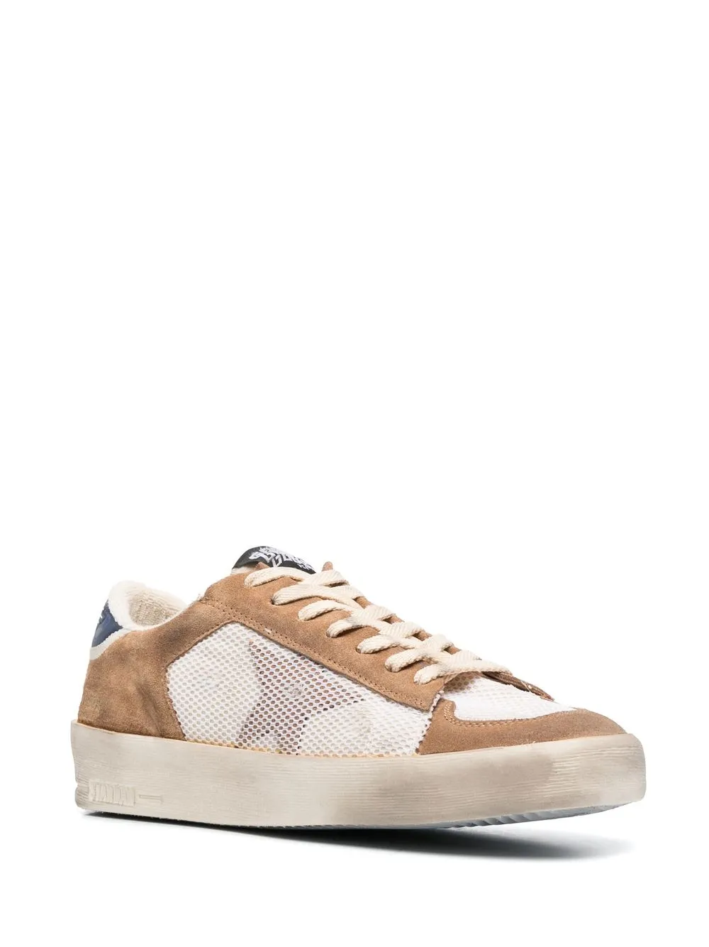 Shop Golden Goose Stardan Low-top Sneakers In Brown