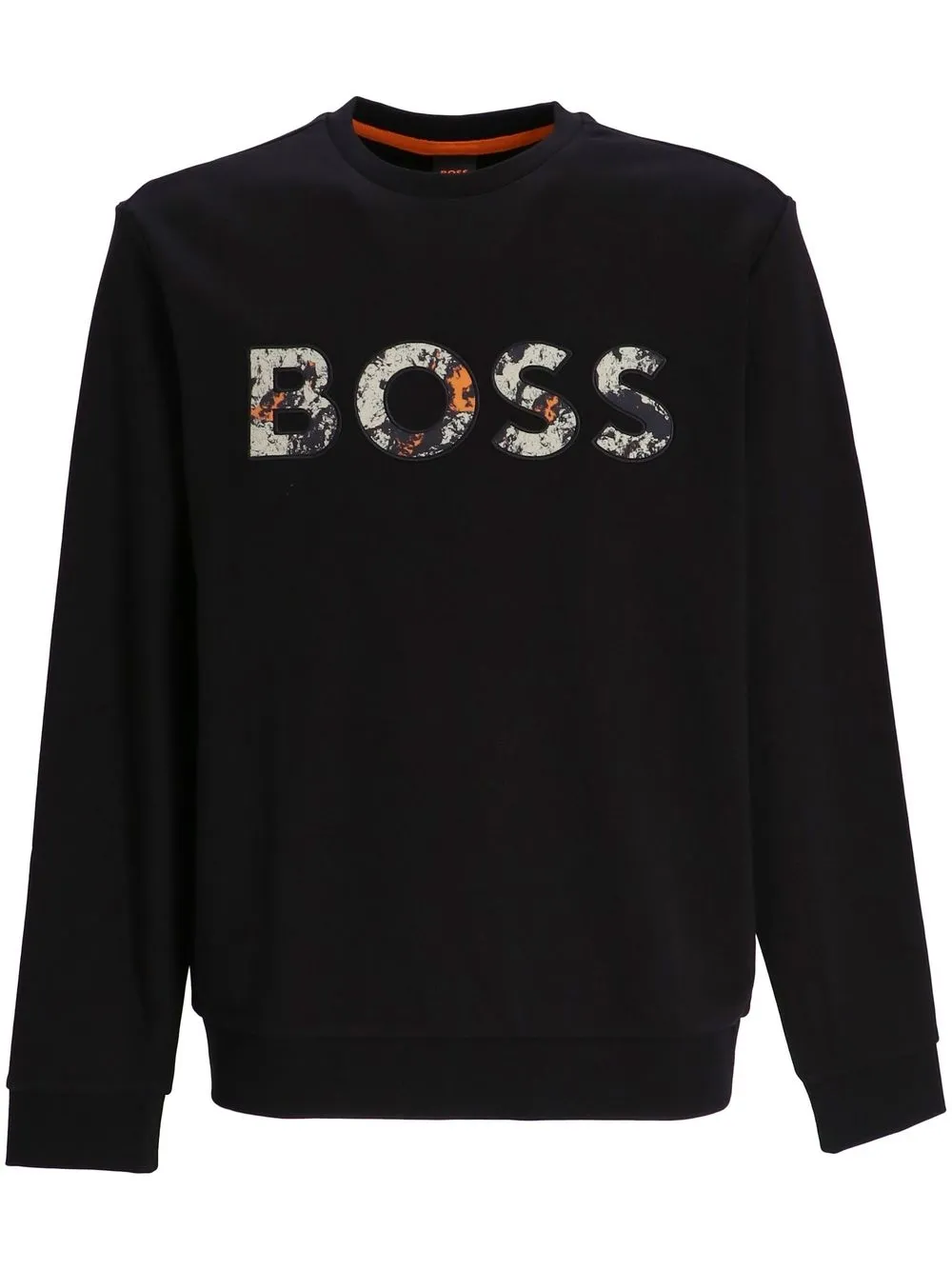 BOSS logo-print cotton T-shirt | Black | Image 1