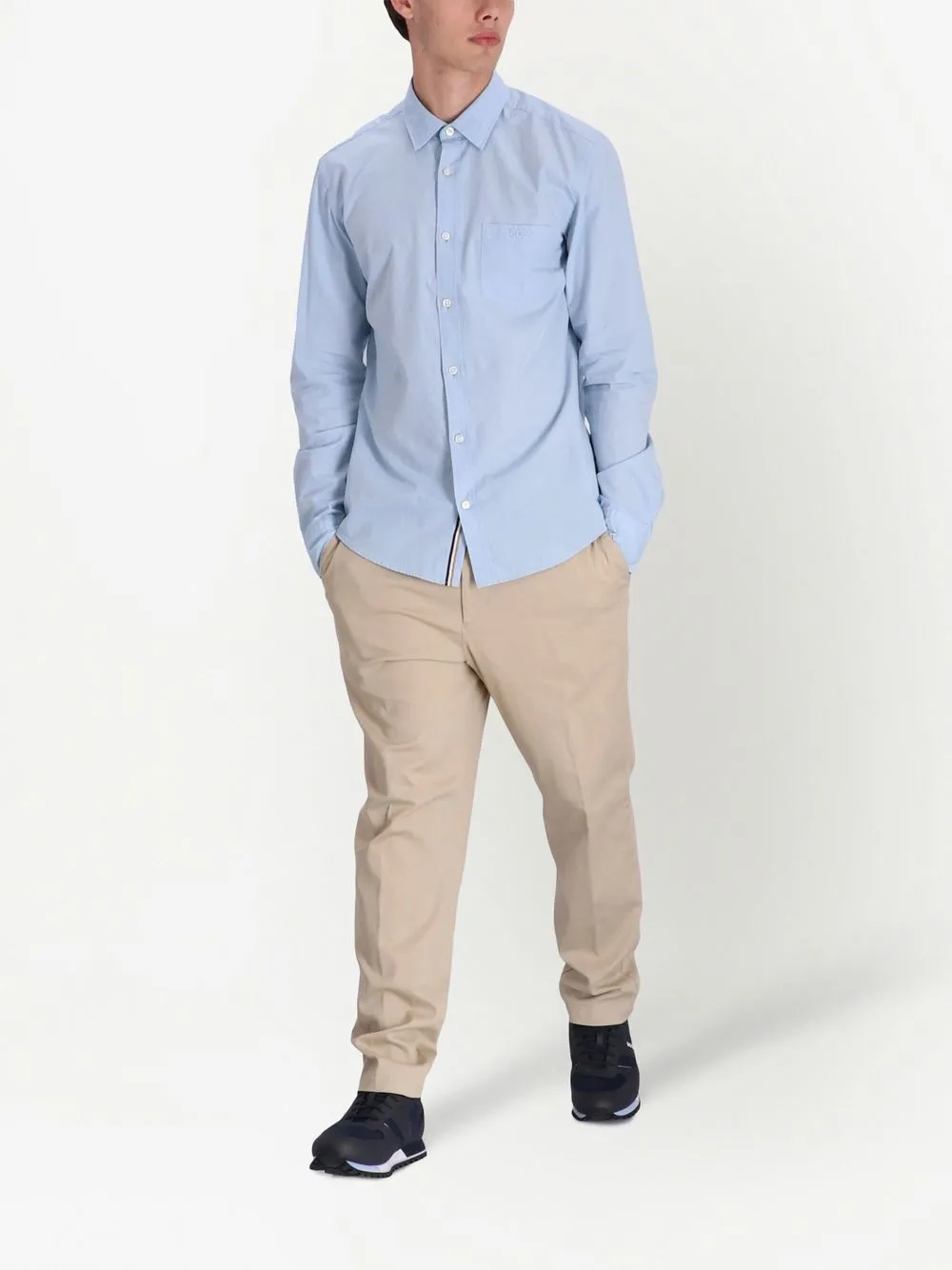 BOSS Straight broek - Beige