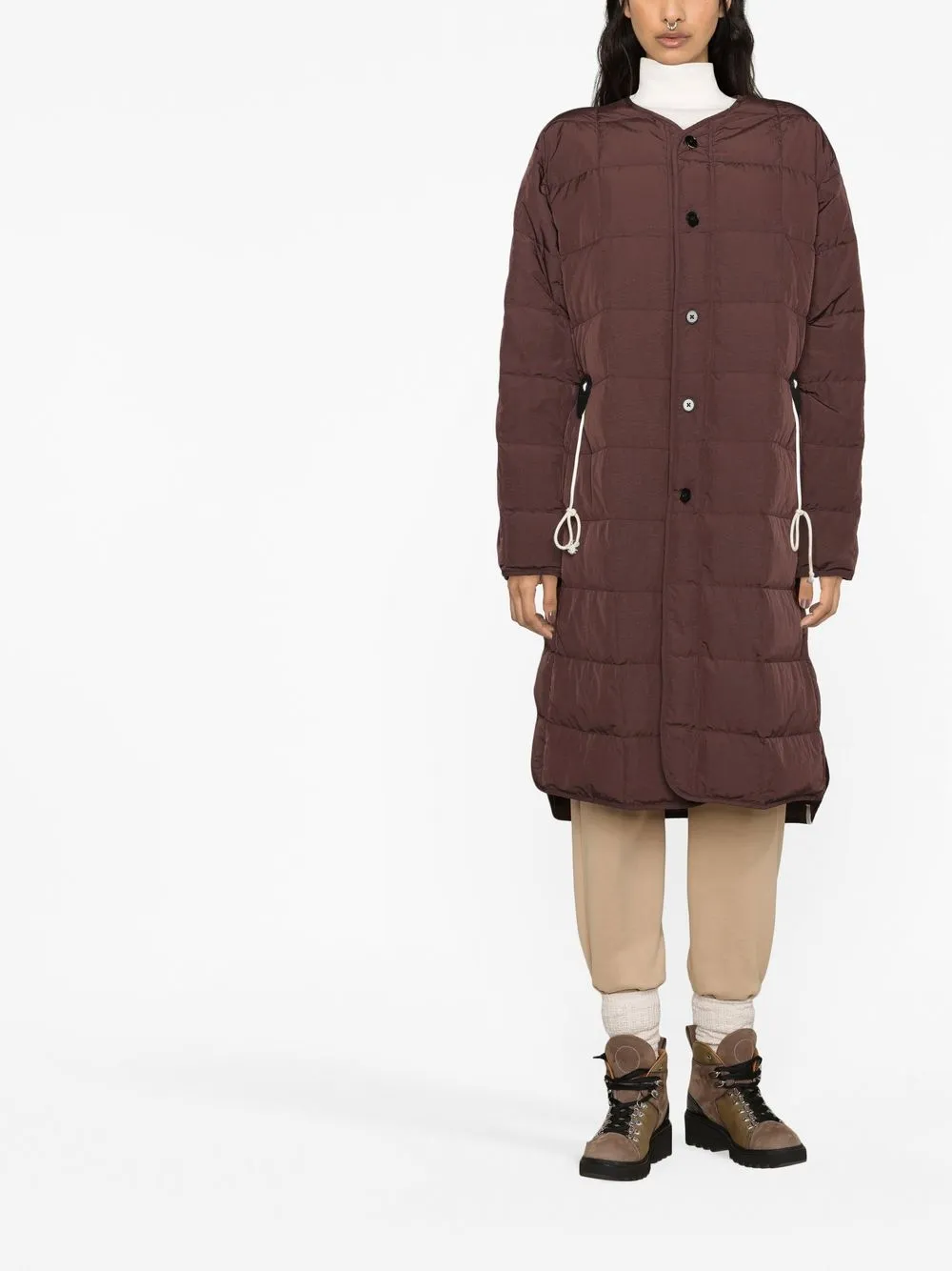 Jil Sander Gewatteerde jas - Bruin