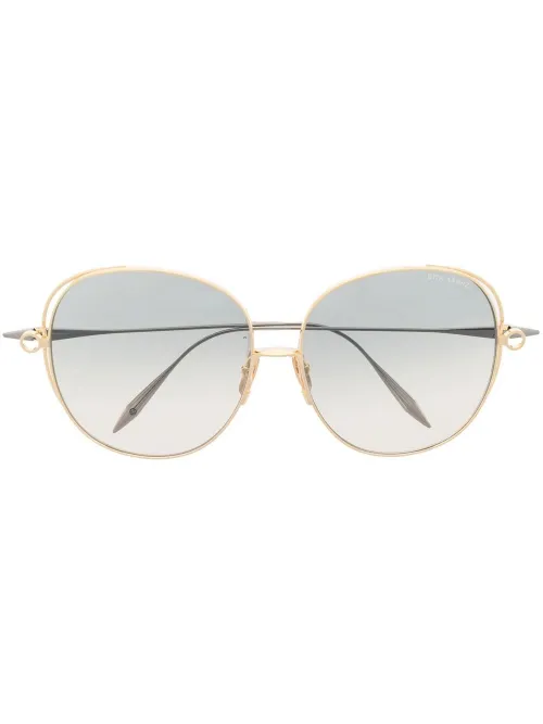 Lunettes de soleil à monture ronde oversize - Dita Eyewear - Modalova