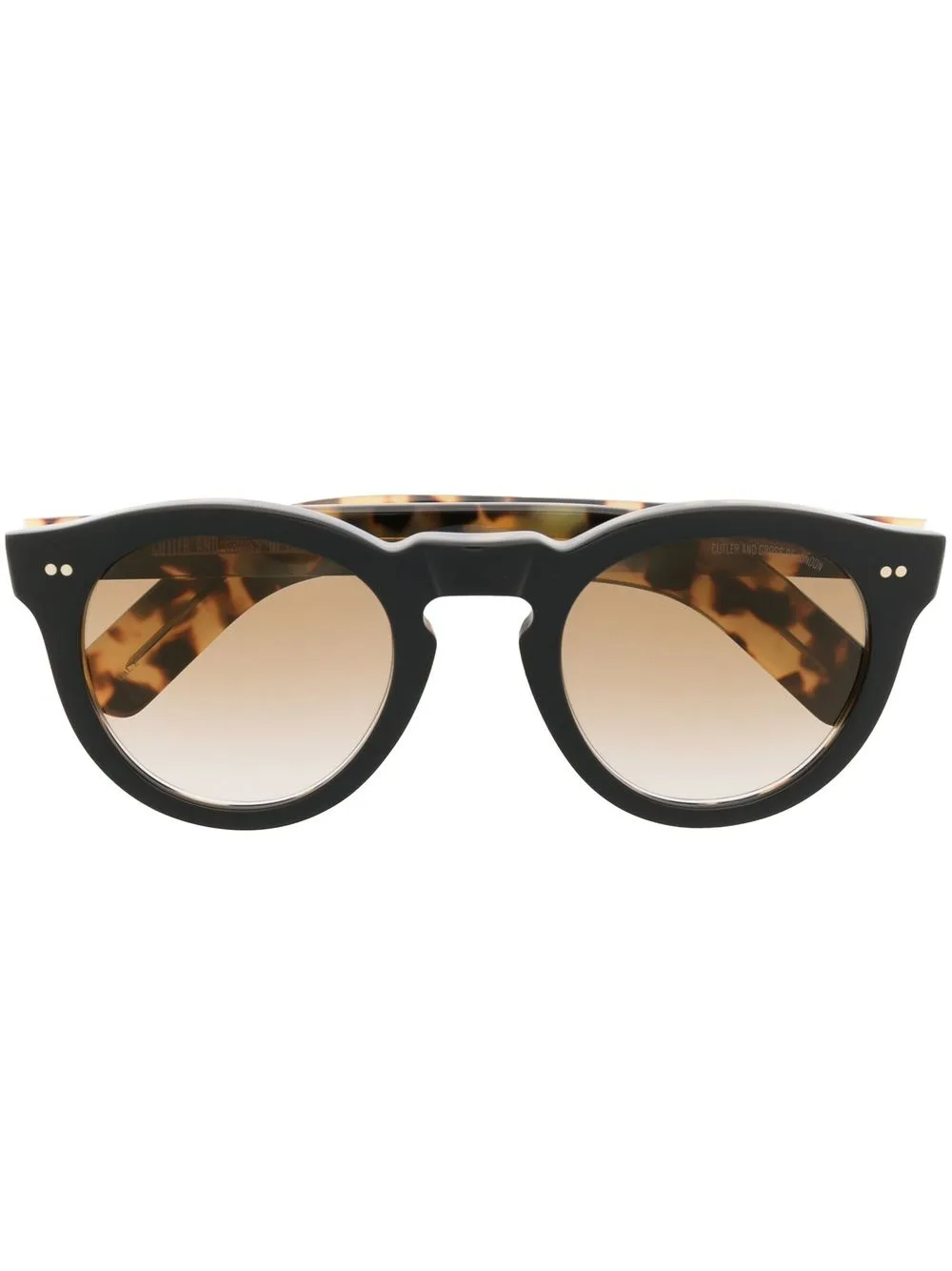 

Cutler & Gross round-frame sunglasses - Black