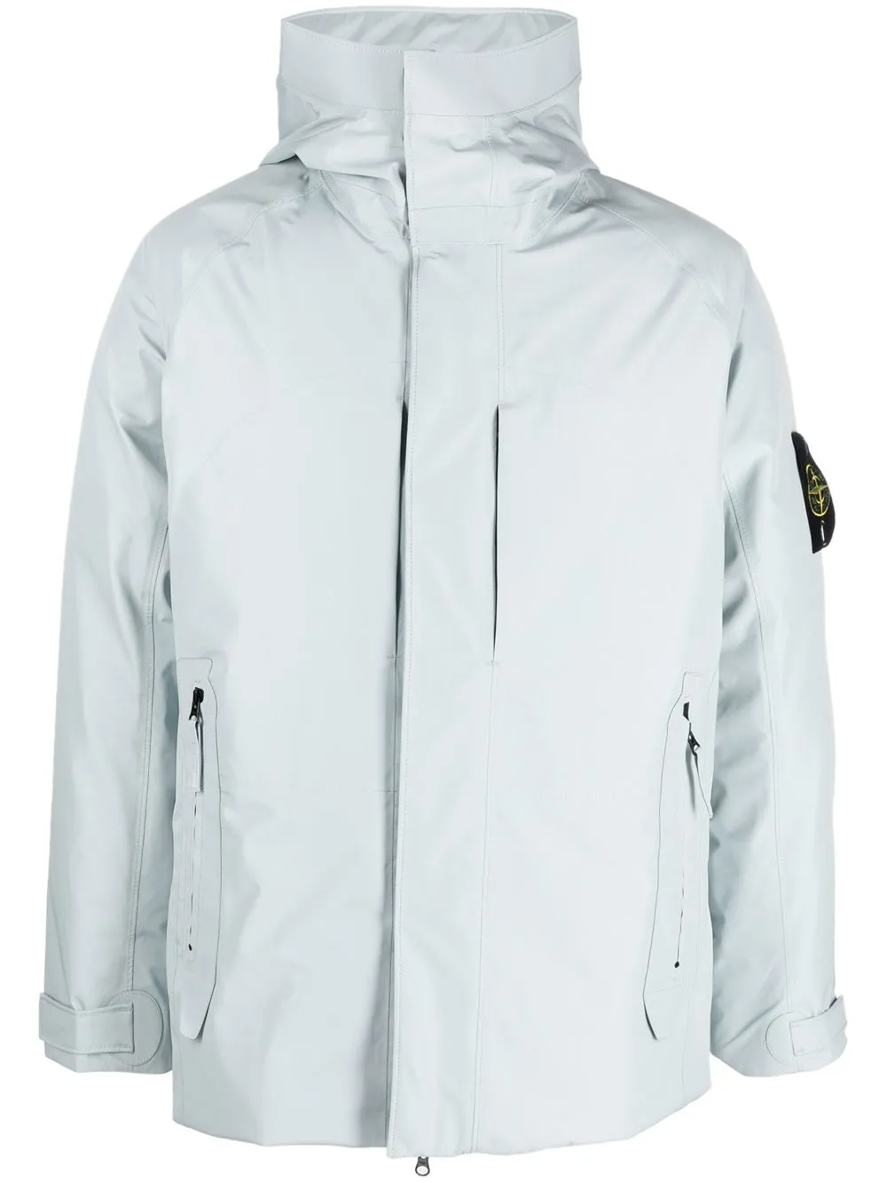 

Stone Island Compass hooded puffer jacket - Grey
