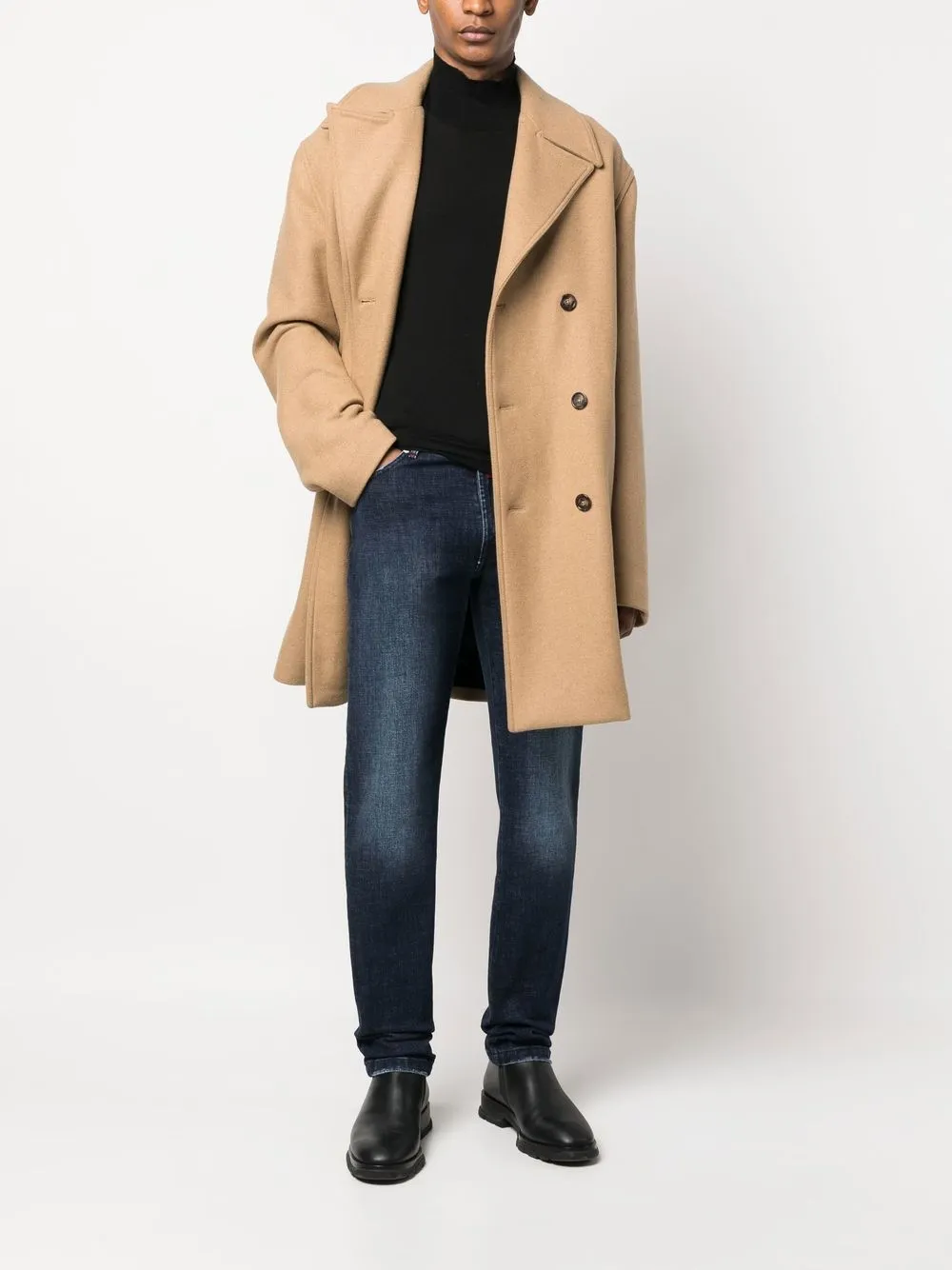 Kiton dark-wash straight-leg jeans | Blue | Image 1