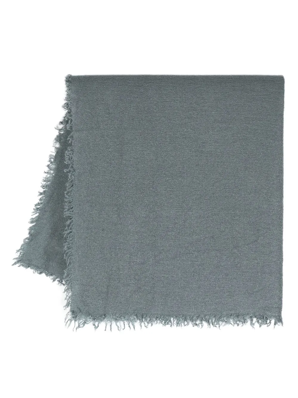 

Faliero Sarti raw-edge knitted scarf - Grey