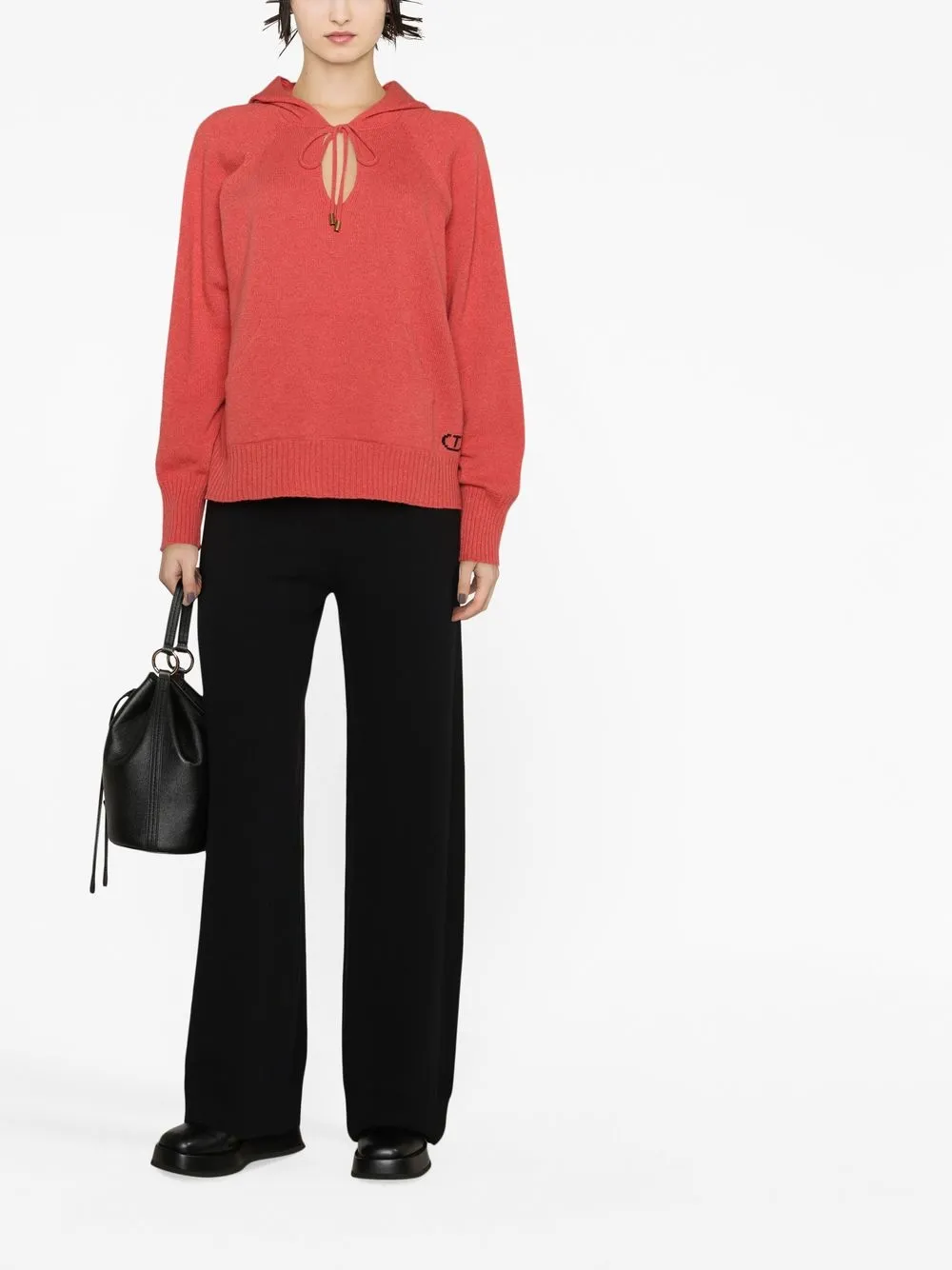

Ermanno Scervino pantalones tejidos rectos - Negro