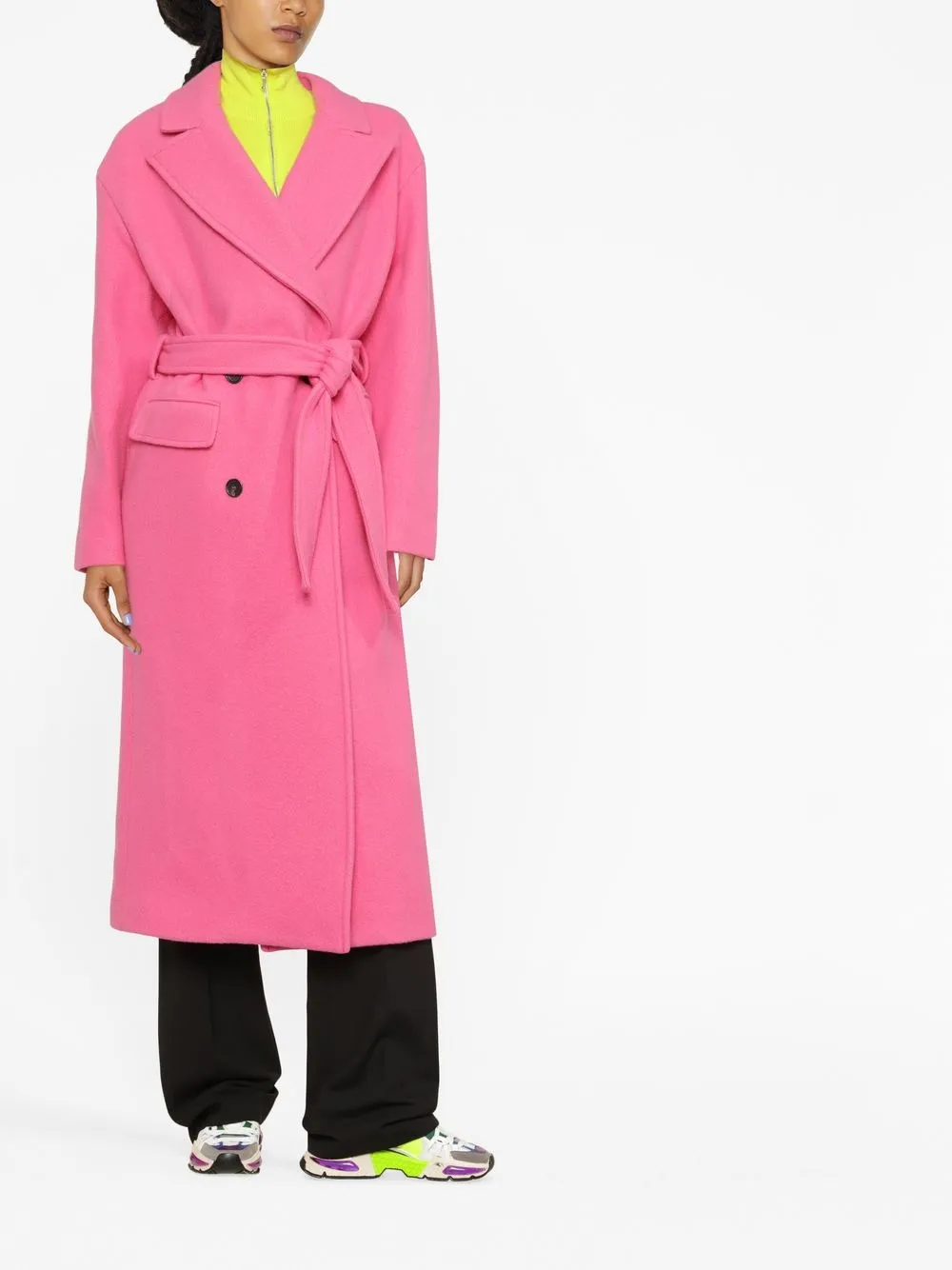 MSGM Mantel met ceintuur - Roze