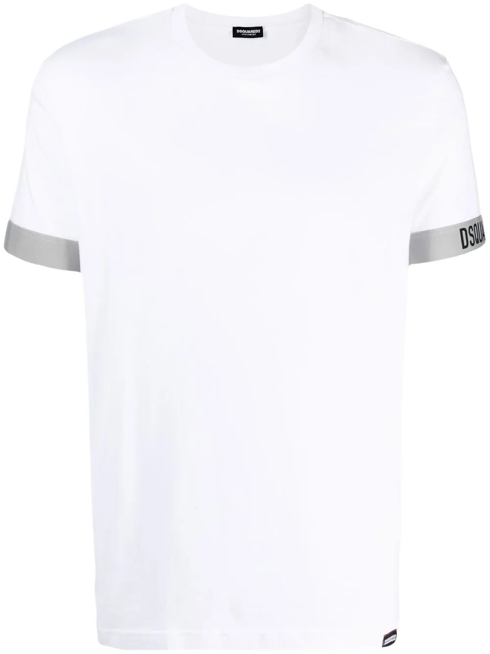 

Dsquared2 logo cuff cotton T-shirt - White