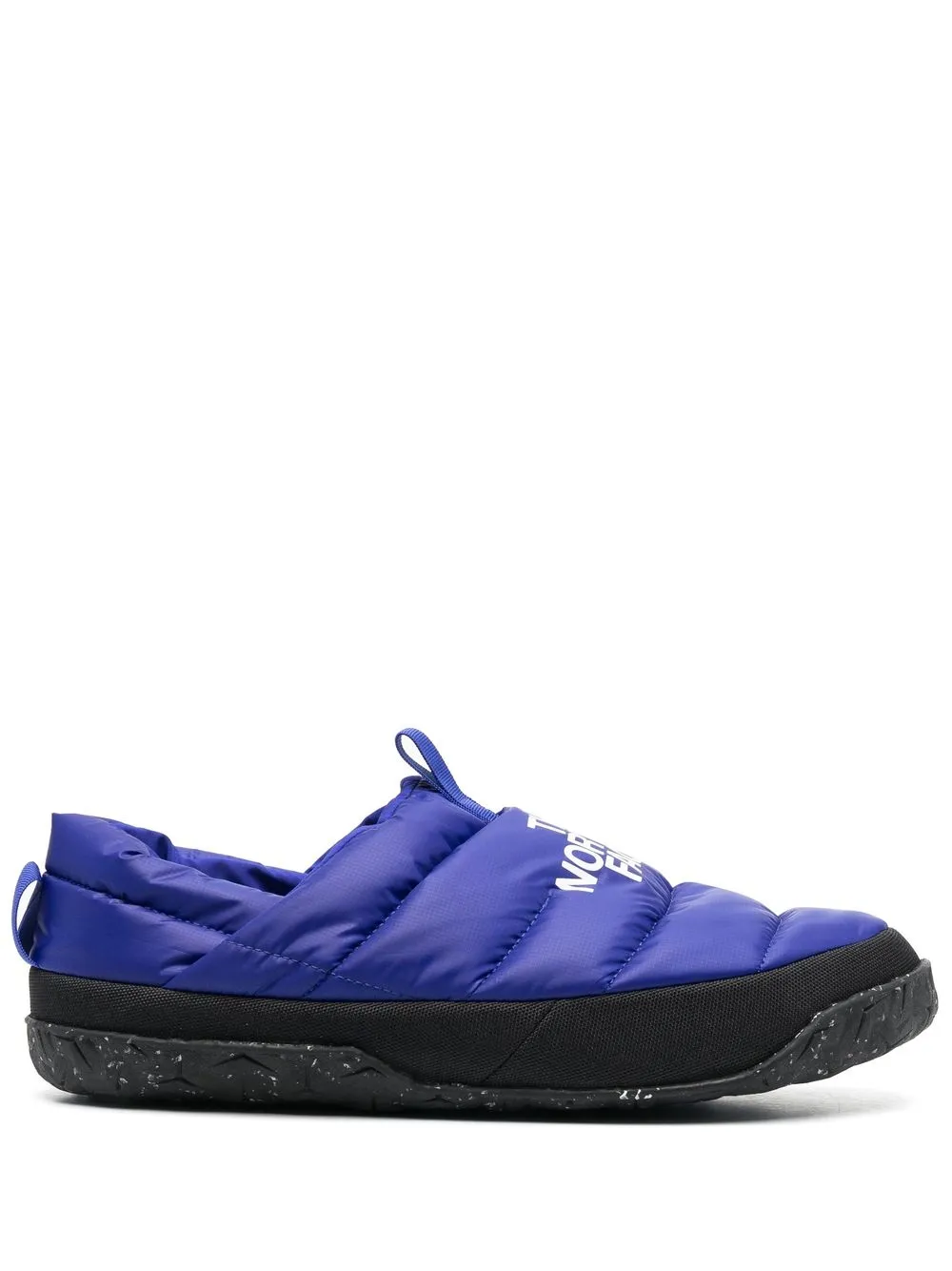 

The North Face logo-print quilted slippers - Blue