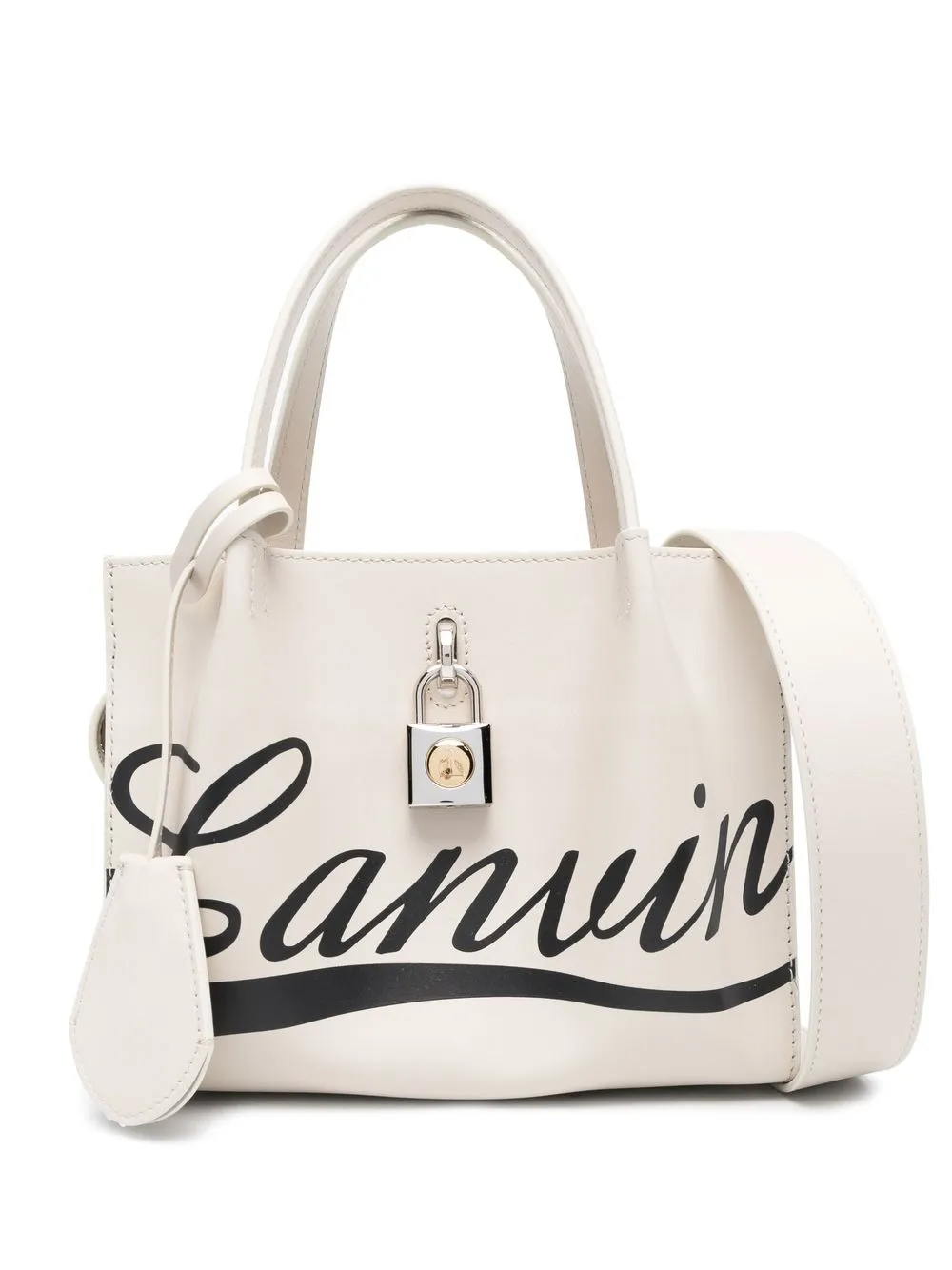 

Lanvin bolsa de hombro con logo estampado - Neutro