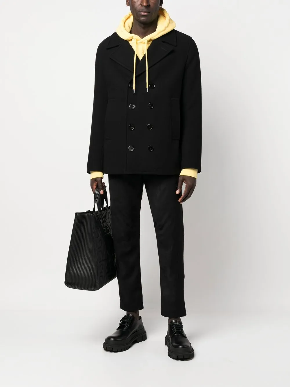 Lanvin Broek met toelopende pijpen - Zwart
