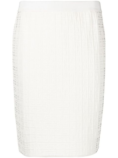 Givenchy 4G jacquard knee-length skirt
