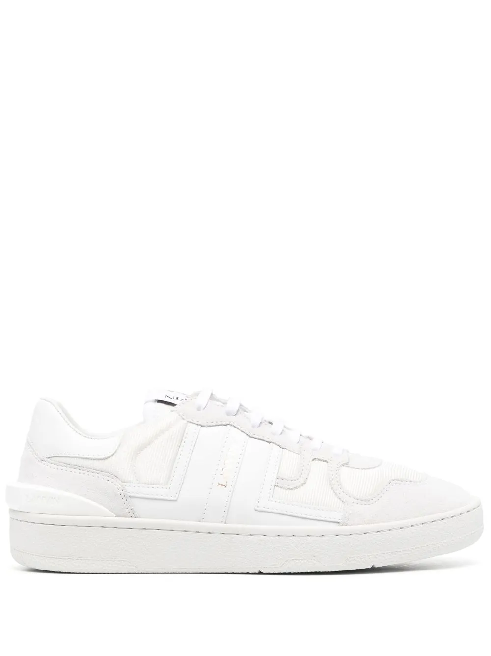 

Lanvin tenis con agujetas y diseño de paneles - Blanco